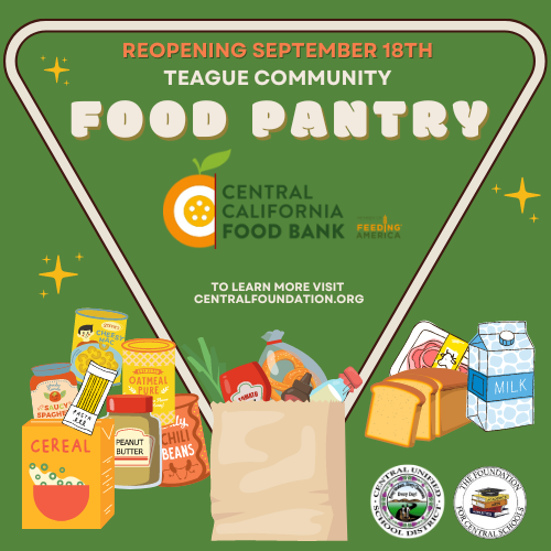 Food Pantry Reopening September 18th