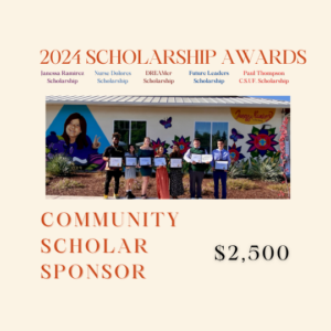 Community Scholar Sponsor